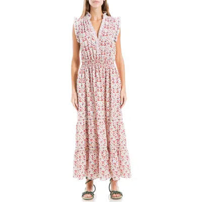 Max Studio Floral Maxi Dress In Pink