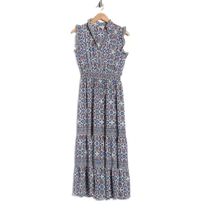 Max Studio Floral Maxi Dress In Multi