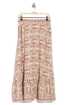 Max Studio Floral Maxi Skirt In Multi