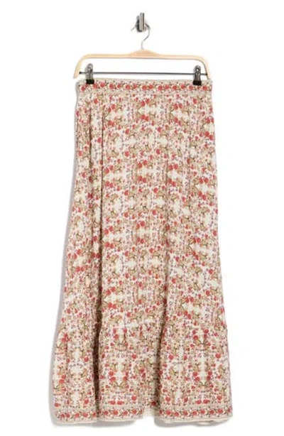 Max Studio Floral Maxi Skirt In Multi