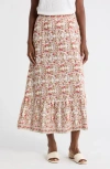 Max Studio Printed Maxi Skirt In Multi