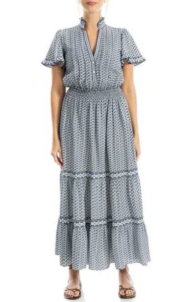 Max Studio Flutter Sleeve Maxi Dress