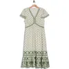Max Studio Flutter Sleeve Maxi Dress In Multi