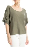 Max Studio Flutter Sleeve Sweater