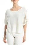 Max Studio Flutter Sleeve Sweater