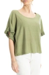 Max Studio Flutter Sleeve Sweater