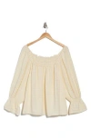 Max Studio Flutter Sleeve Top