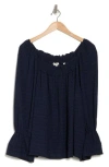 Max Studio Flutter Sleeve Top