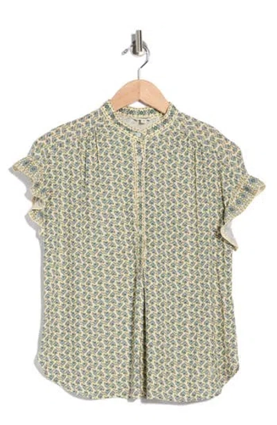 Max Studio Flutter Sleeve Top