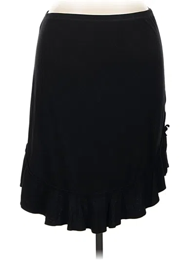 Pre-owned Max Studio Formal Skirt In Black