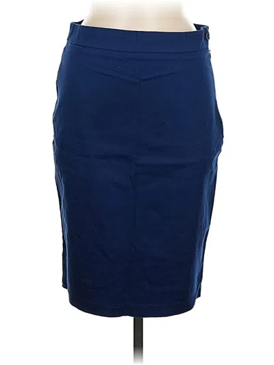 Pre-owned Max Studio Formal Skirt In Blue