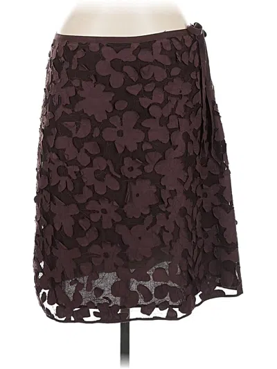Pre-owned Max Studio Formal Skirt In Brown