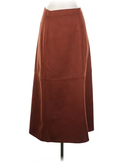 Pre-owned Max Studio Formal Skirt In Brown