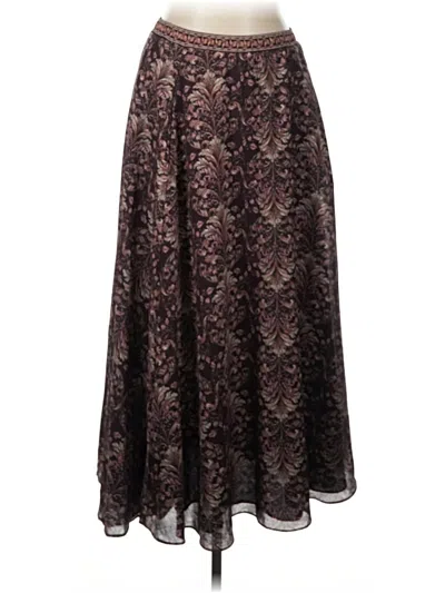 Pre-owned Max Studio Formal Skirt In Burgundy