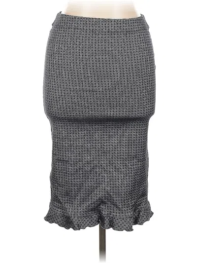 Pre-owned Max Studio Formal Skirt In Gray