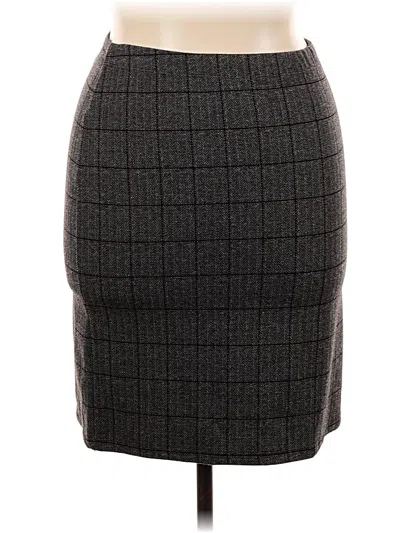 Pre-owned Max Studio Formal Skirt In Gray