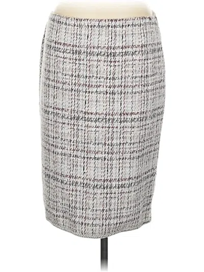 Pre-owned Max Studio Formal Skirt In Gray