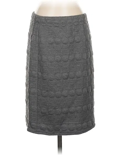 Pre-owned Max Studio Formal Skirt In Gray