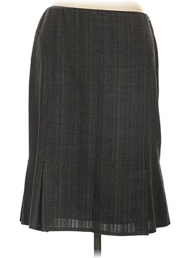 Pre-owned Max Studio Formal Skirt In Gray