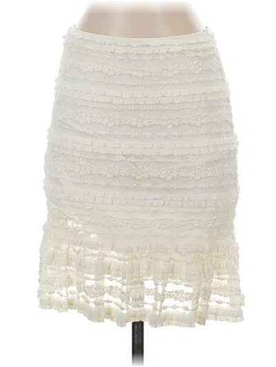 Pre-owned Max Studio Formal Skirt In Ivory