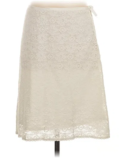 Pre-owned Max Studio Formal Skirt In Ivory