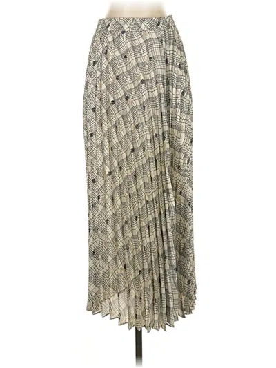 Pre-owned Max Studio Formal Skirt In Silver