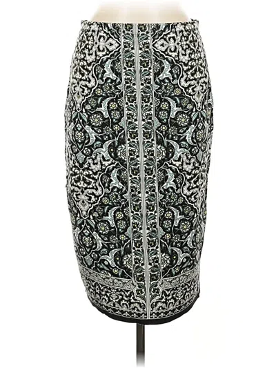 Pre-owned Max Studio Formal Skirt In Silver