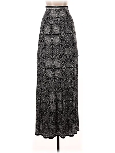 Pre-owned Max Studio Formal Skirt In Silver