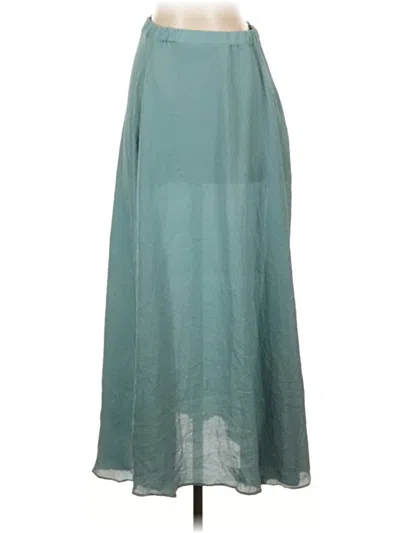 Pre-owned Max Studio Formal Skirt In Teal