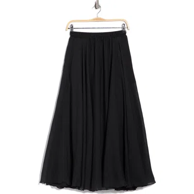Max Studio Gauze Skirt In Black