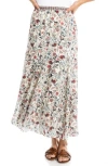 Max Studio Georgette Godet Maxi Skirt In Multi