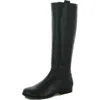 Max Studio Gilly Womens Leather Tall Knee-high Boots In Black