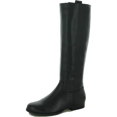 Max Studio Gilly Womens Leather Tall Knee-high Boots In Black