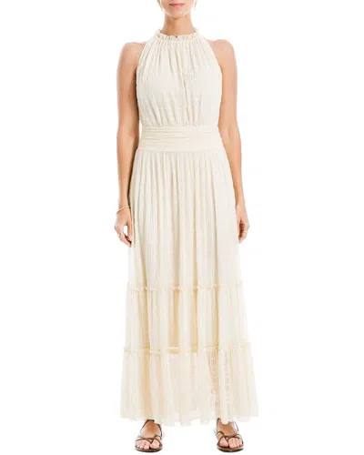 Max Studio Halter Maxi Dress In White