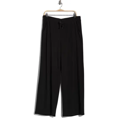 Max Studio Heather Knit Sweatpants In Black