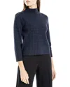Max Studio Mock Neck Sweater In Black