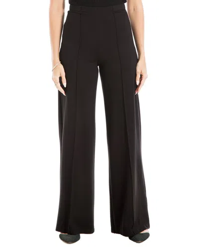 Max Studio High Waist Wide Leg Ponte Pant In Black