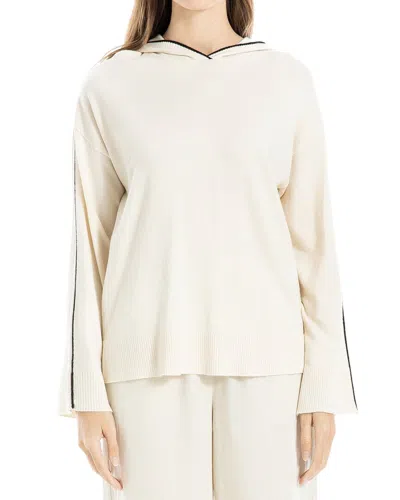 Max Studio Hooded Pullover In Gray