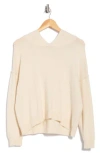 Max Studio Hooded Pullover Sweater In Neutral