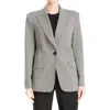 Max Studio Houndstooth Knit Blazer In Black/cream