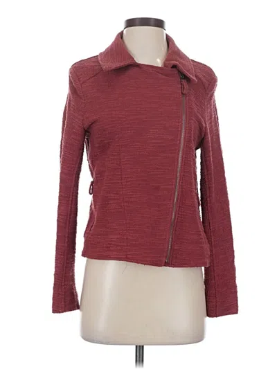 Pre-owned Max Studio Jacket In Burgundy