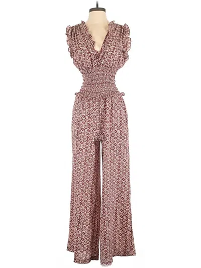 Pre-owned Max Studio Jumpsuit In Brown