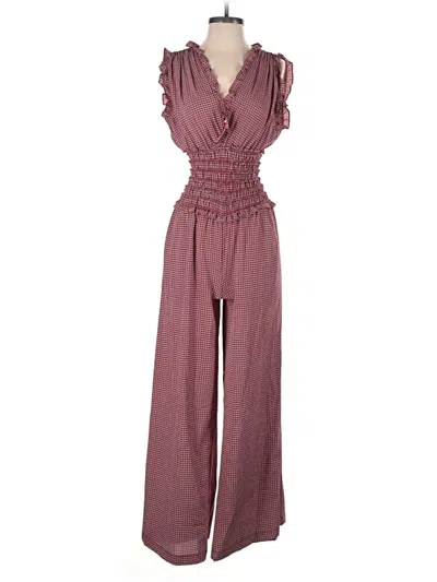 Pre-owned Max Studio Jumpsuit In Burgundy