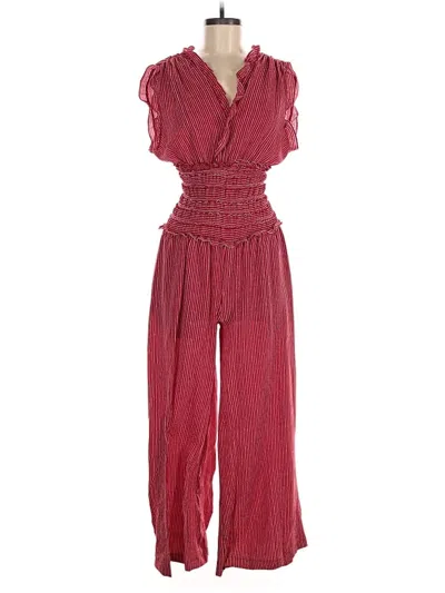 Pre-owned Max Studio Jumpsuit In Burgundy