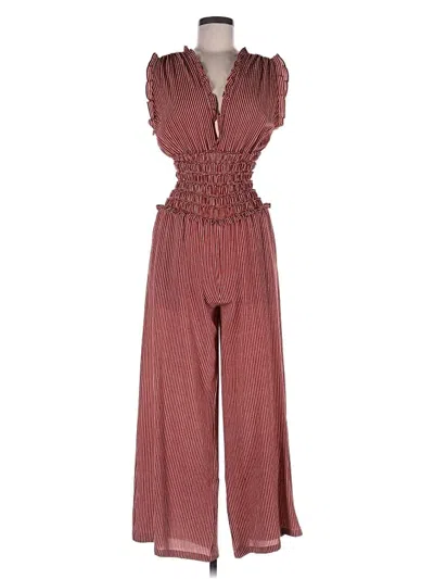 Pre-owned Max Studio Jumpsuit In Burgundy