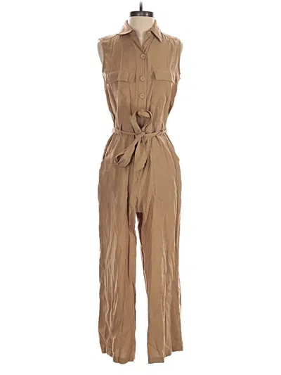 Pre-owned Max Studio Jumpsuit In Tan