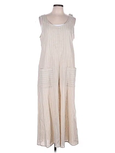 Pre-owned Max Studio Jumpsuit In Tan