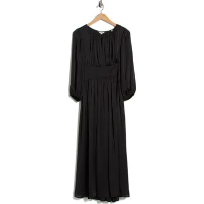 Max Studio Keyhole Balloon Sleeve Maxi Dress In Black