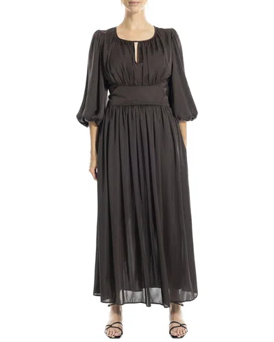 Max Studio Keyhole Maxi Dress In Black