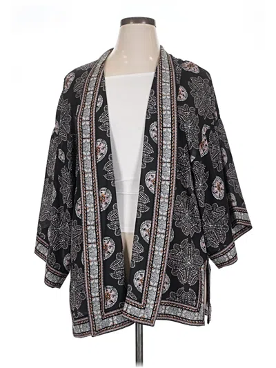 Pre-owned Max Studio Kimono In Black